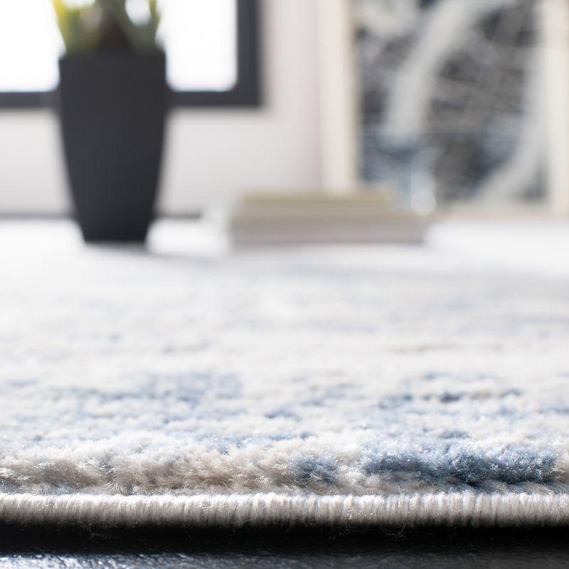 Amelia ALA700 Power Loomed Area Rug - Ivory/Blue - 6'7"x6'7" - Safavieh.