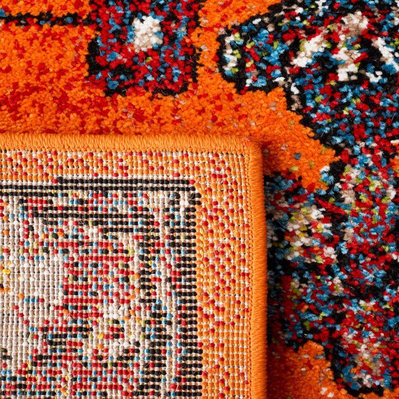 Vintage Hamadan VTH204 Power Loomed Indoor Runner Rug - Orange/Black - 2'3"x8' - Safavieh