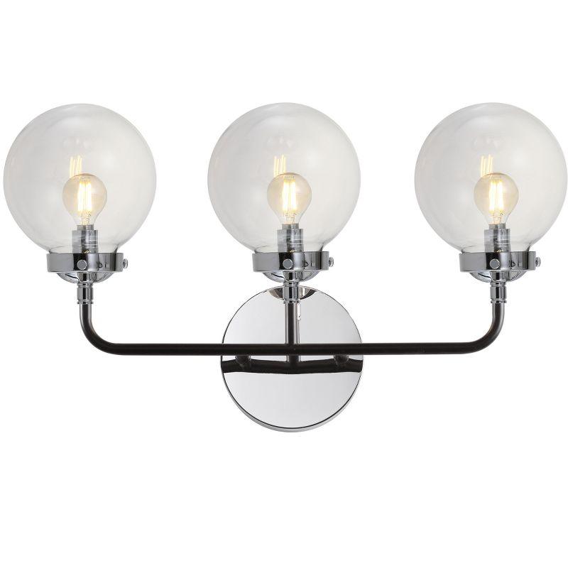 JONATHAN Y Caleb Contemporary Transitional Iron/Glass LED Vanity Light