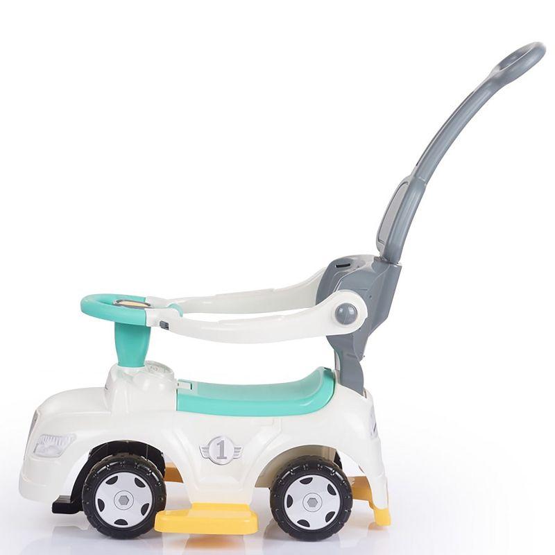 Dolu 3-in-1 White Green Yellow Toddler Ride-On Car