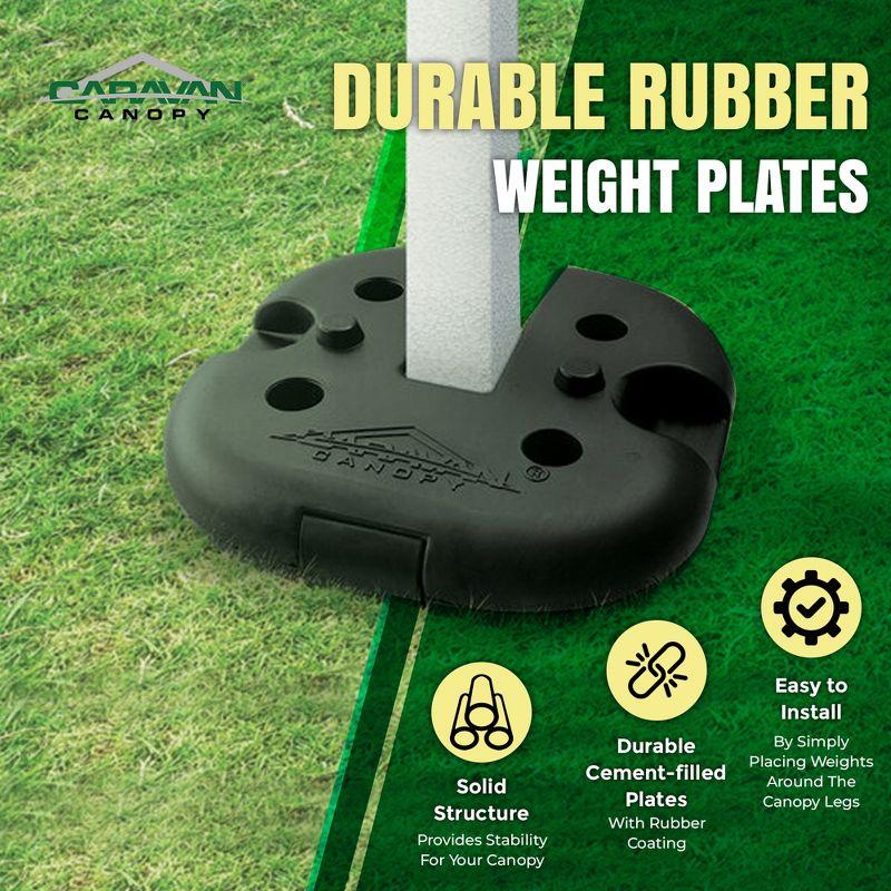 Caravan Canopy Caravan Canopy Black Plastic Weight for Canopy (Set of 4)