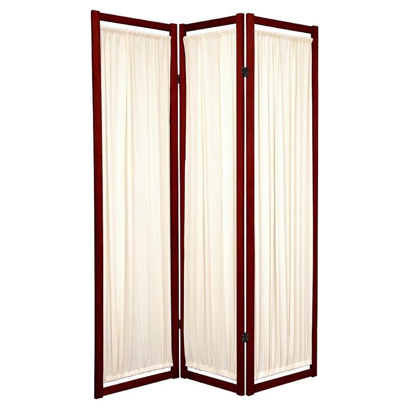 6 ft. Tall Helsinki Shoji Screen - Rosewood (3 Panel)