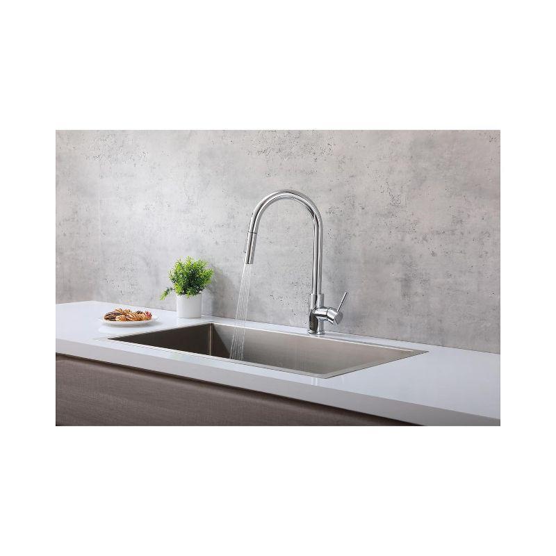 Elegant Lighting Luca Pull Down Spray Touch Kitchen Faucet