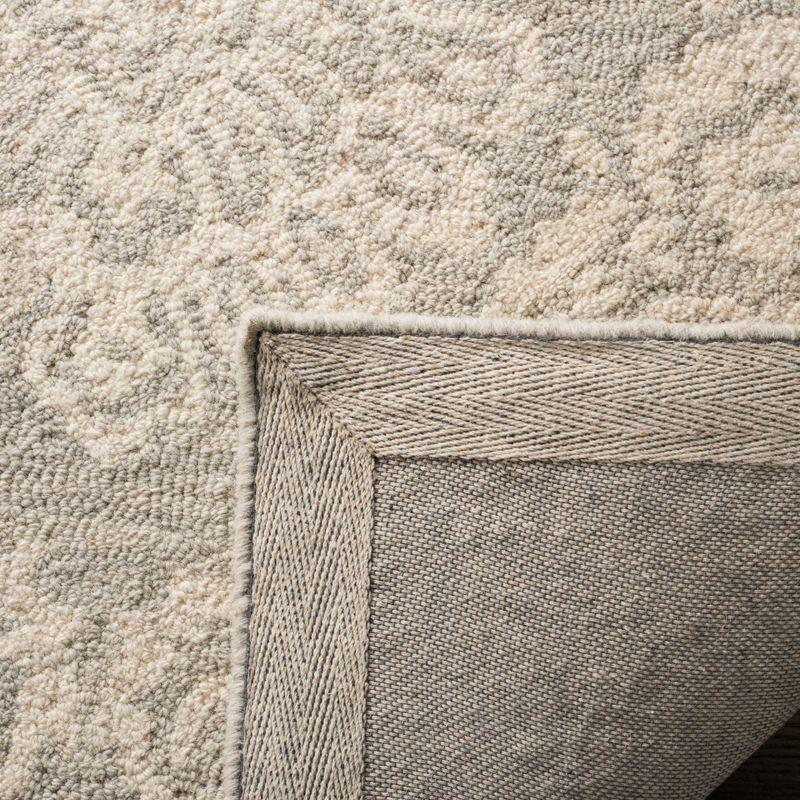 Tansy Handmade Wool Ivory/Gray Rug