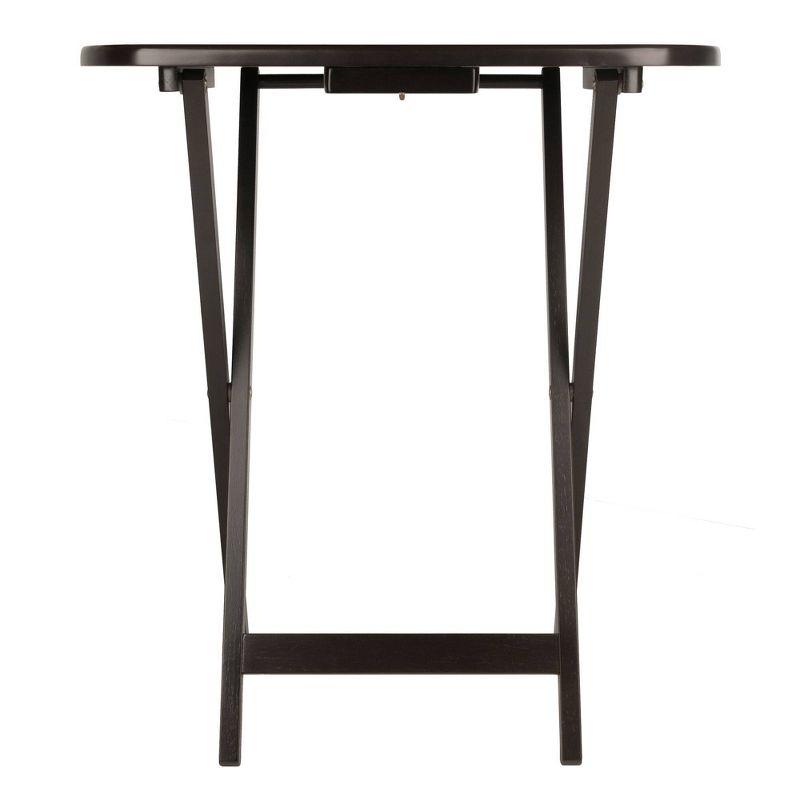 2pc Cade Oversize Oblong Snack Table Coffee - Winsome: No Assembly, Wood Frame, 25lb Capacity