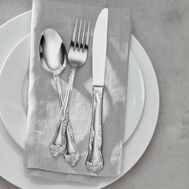 Oneida Oneida Azalea 45 Piece Everyday Flatware Set, Service For 8