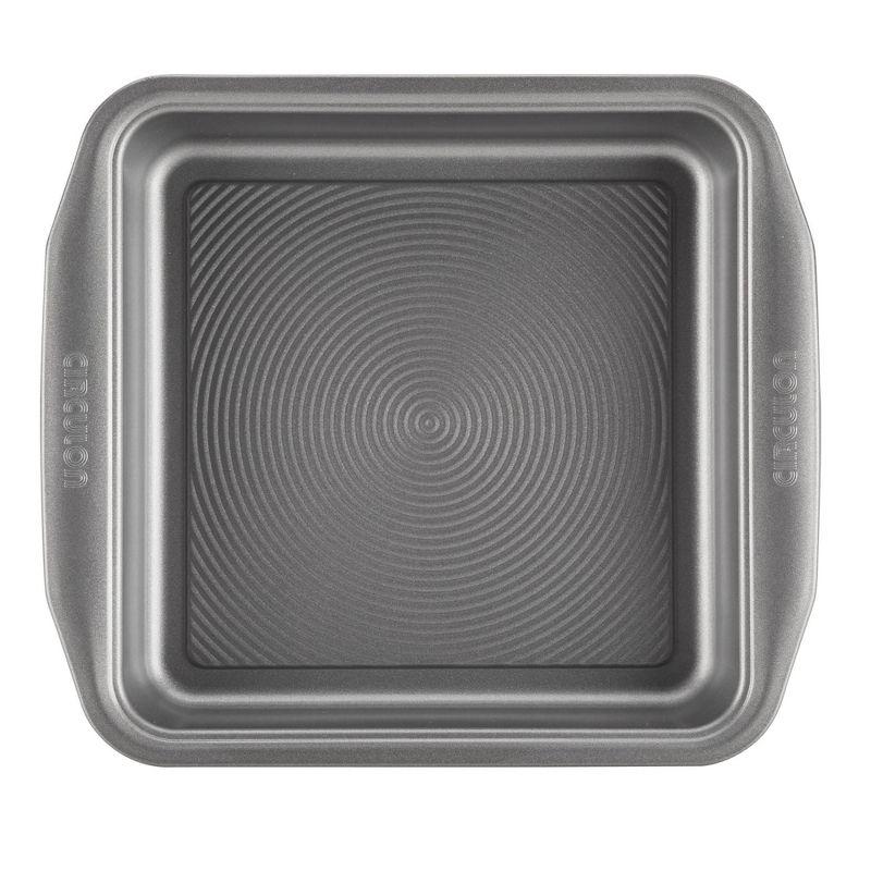 Gray Stainless Steel Nonstick Square Cake Pan, 9 Inch