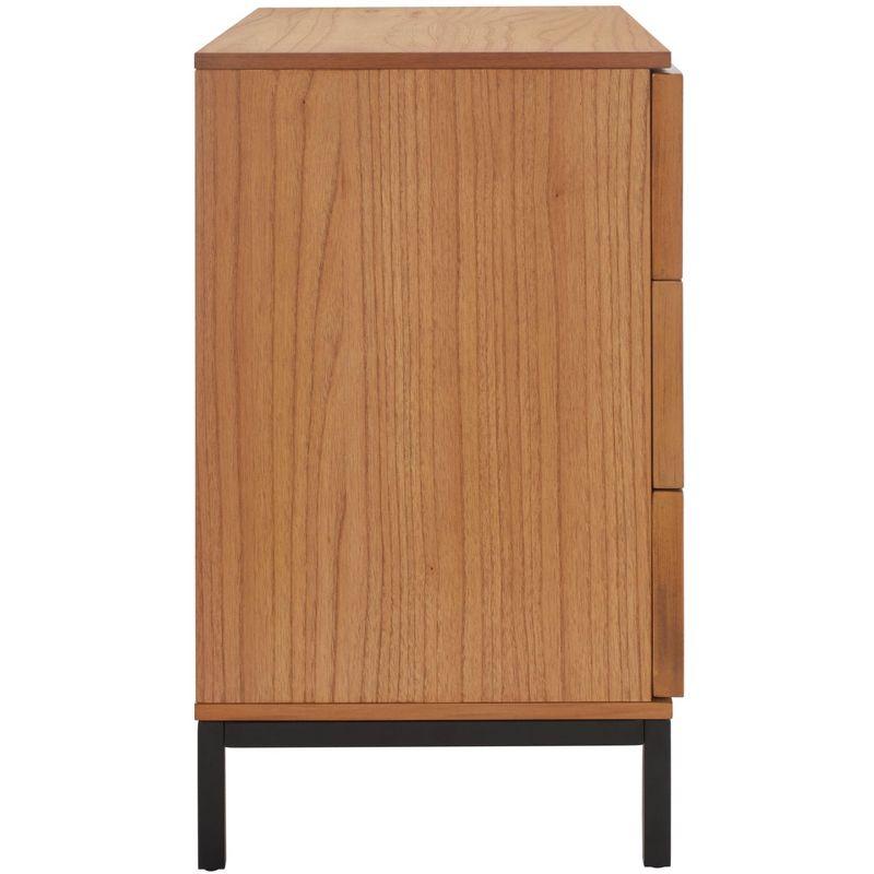 Zadie 3 Drawer Rattan Chest - CHS5004 - Natural/Black - Safavieh