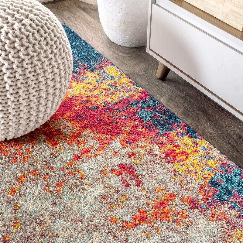 Contemporary POP Modern Abstract Vintage Waterfall Area Rug - JONATHAN Y