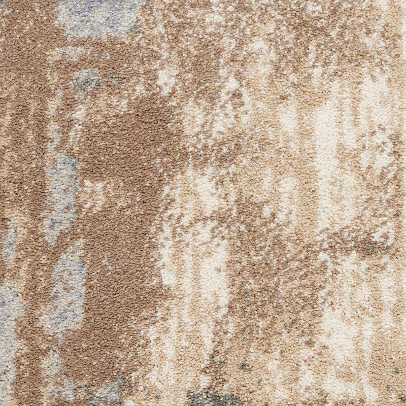 Nourison Home Moroccan Celebration KI386 Gray/Beige/Brown Indoor Area Rug - 5'3 X 7'3