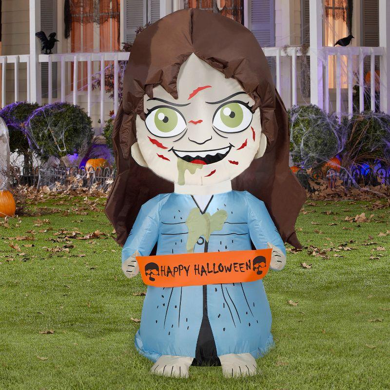 3.5 ft Blue and Brown Halloween Inflatable Regan