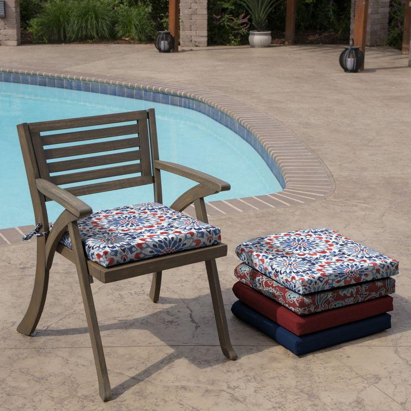 Arden Selections Outdoor Seat or Rocking Chair Cushion, 19 x 18, Water Repellent, Fade Resistant