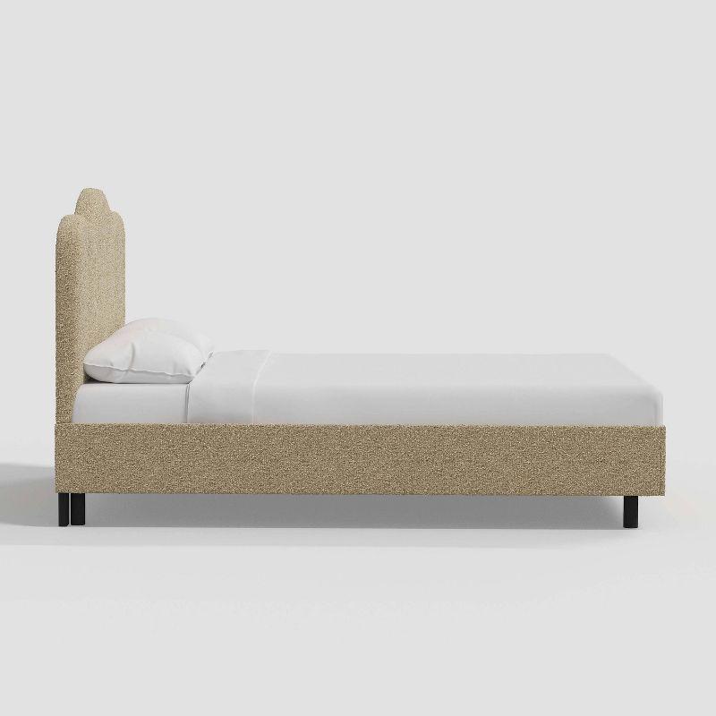 Mino Platform Bed - Buff Boucle / Full