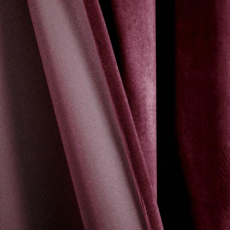 Lush Decor Prima Velvet Solid Velvet Solid Room Darkening Thermal Curtain Panels (Set of 2)