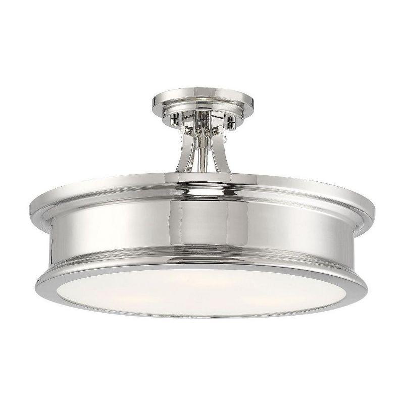 Savoy House Watkins 3 - Light Semi-Flush Mount in  Classic Bronze