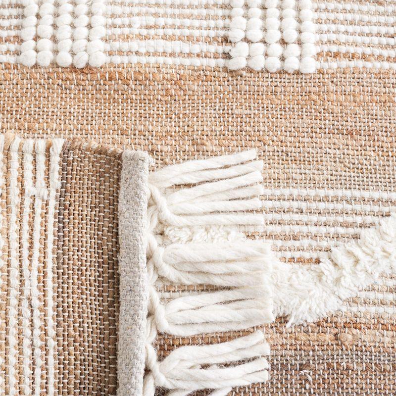 Natural Fiber NF377 Hand Woven Area Rug - Natural/Ivory - 4'x6' - Safavieh.