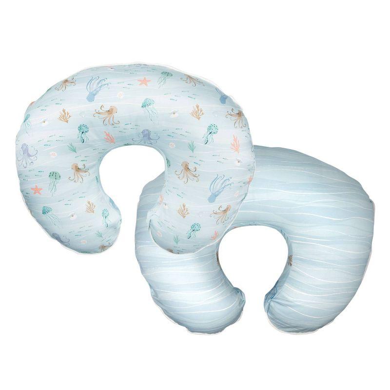 Boppy Nursing Pillow Cover Premium, Blue Ocean