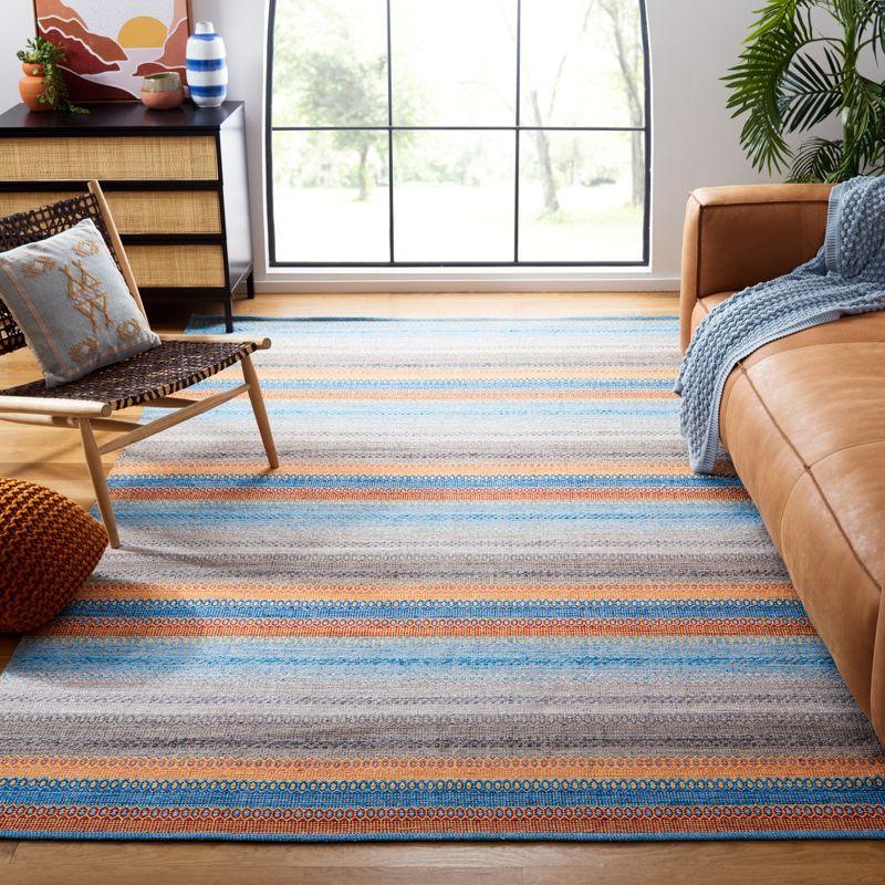 Montauk MTK851 Hand Woven Area Rug - Grey/Orange - 8'x10' - Safavieh.