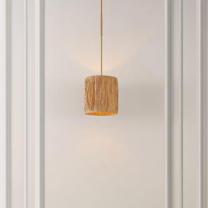 Saija 9" Pendant - PND4189 - Natural/Gold - Safavieh