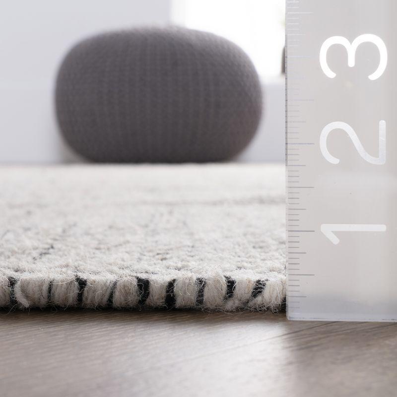 Nuloom Ago Diamond 2x6 Wool Runner Indoor Area Rug for Living Room Bedroom Dining Room Entryway Hallway Kitchen, Ivory