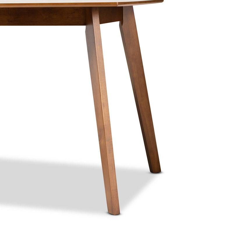 Maila Transitional Wood Dining Table Brown - Baxton Studio