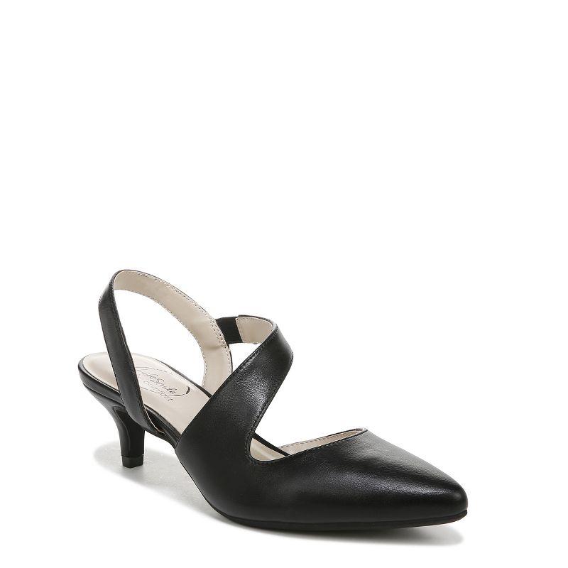 LifeStride Womens Magnetic Pump Black Synthetic 7 W