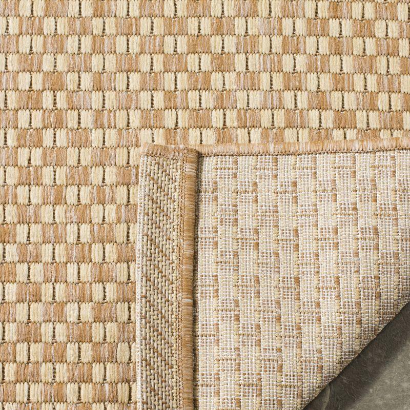 Courtyard CY8653 Power Loomed Indoor and Outdoor Area Rug - Natural/Cream - 9'x9' - Safavieh
