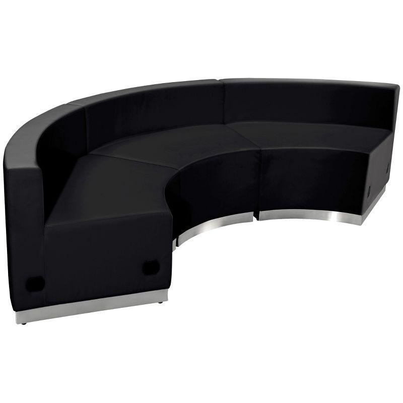 Flash Furniture HERCULES Alon Series LeatherSoft Reception Configuration, 3 Pieces