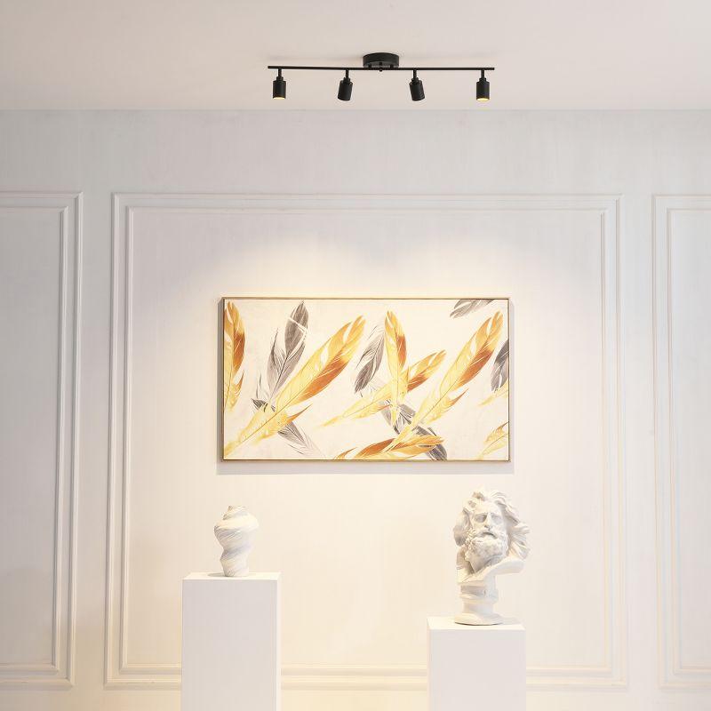 Vidalite Shura 4-Light Integrated LED Track Light w/ Rotatable Heads, 3 ft. Track Lighting Kit, 3000k, 2240 Lumen