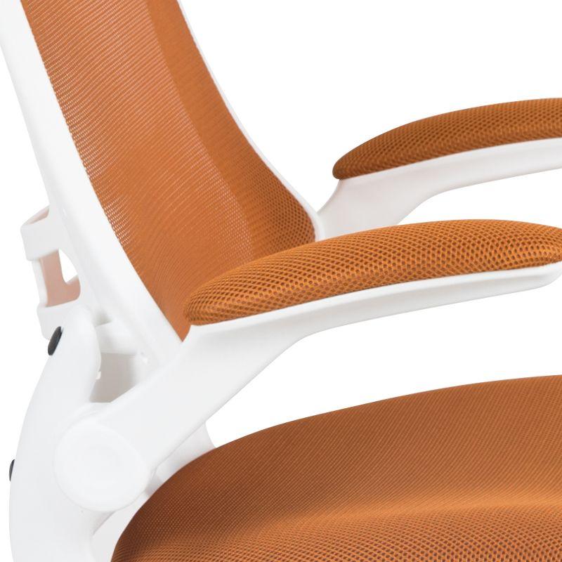 Flash Furniture Mid-Back Mesh Swivel Ergonomic Task Office Chair with Flip-Up Arms