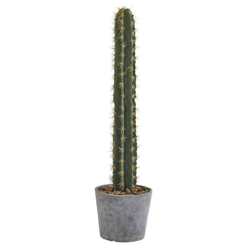 Nearly Natural 41-in Cactus in Stone Planter Artificial Plant