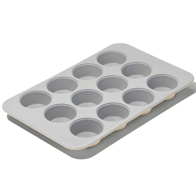 Multicolor Non-Stick Steel 12-Cup Muffin Pan