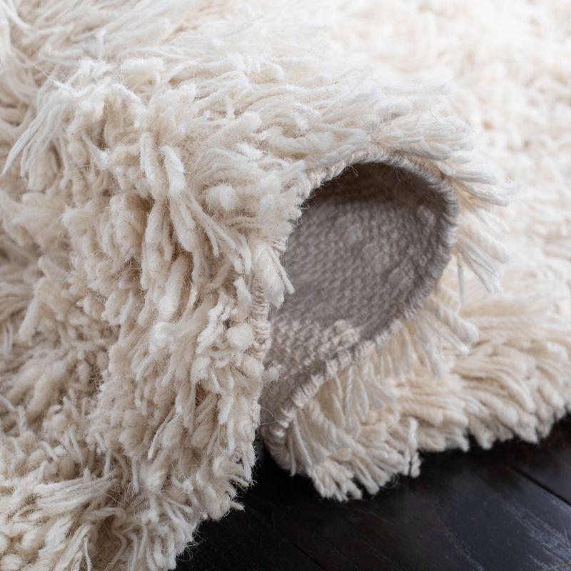 Shag SG731 Hand Woven Runner Rug - Ivory - 2'3"x6' - Safavieh.
