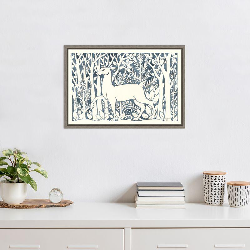 Amanti Art Forest Life V Deer by Miranda Thomas Canvas Wall Art Print Framed 23-in. x 16-in.