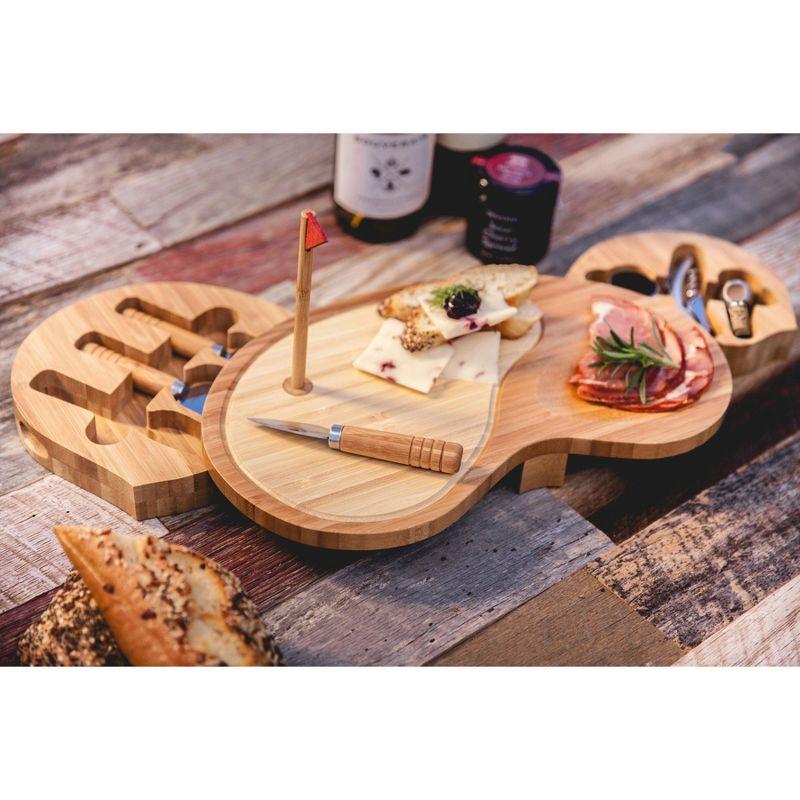 Millwood Pines Sand Trap Golf Gift Cheese Board & Knife Set - Novelty Charcuterie Board with Cheese Knife Set - Cheese Boards Charcuterie Boards - Serving Platter Enoch
