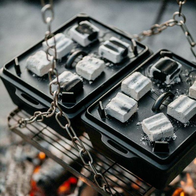 Petromax Loaf Pan with Lid, Large Cast Iron Bakeware Pan with Handles for Campfire or Home Kitchen, Pre-Seasoned, Also Use Lid for Cooking, 5.8 Quart