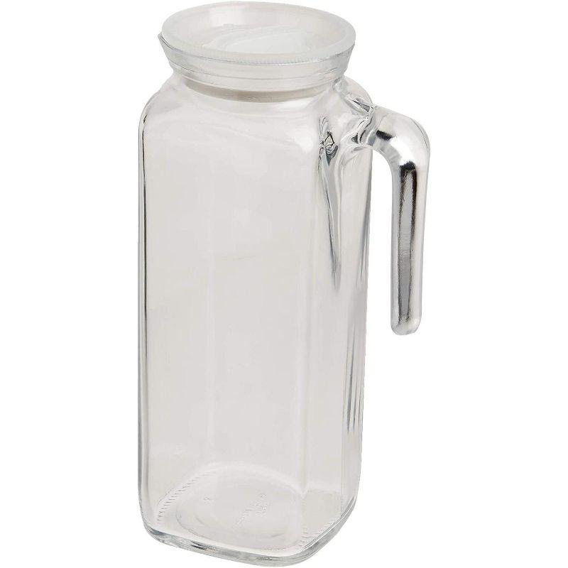 Bormioli Rocco 33.75 Ounce Clear Glass Jug with Airtight Lid