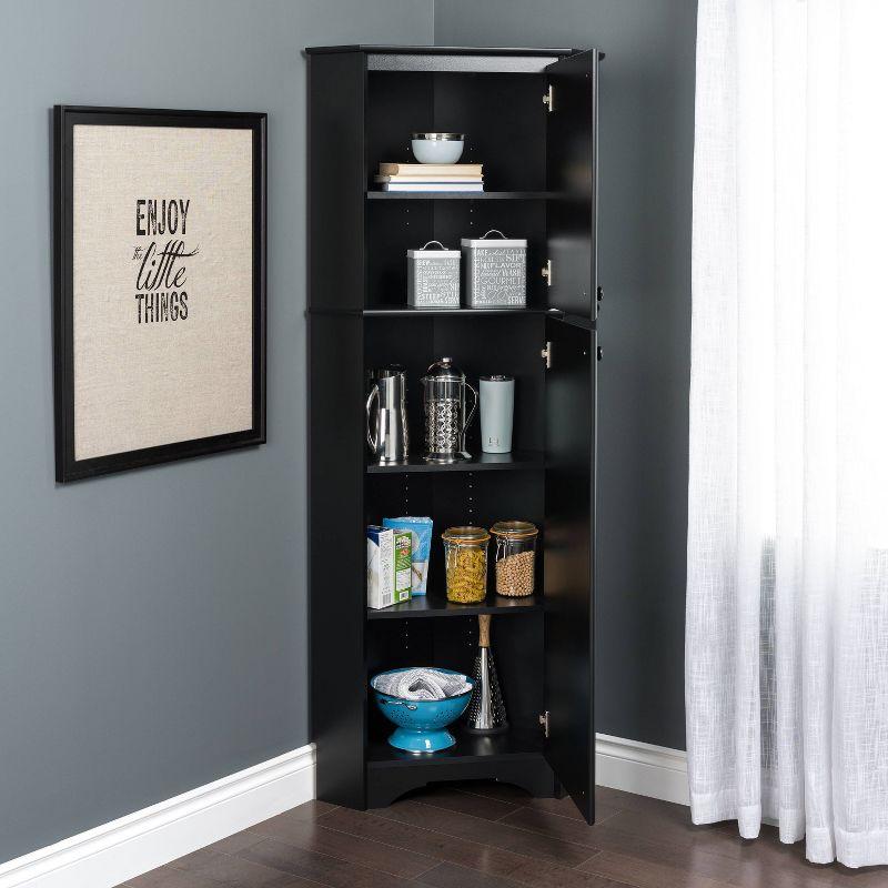 Elite Tall 2 Door Corner Storage Cabinet - Prepac