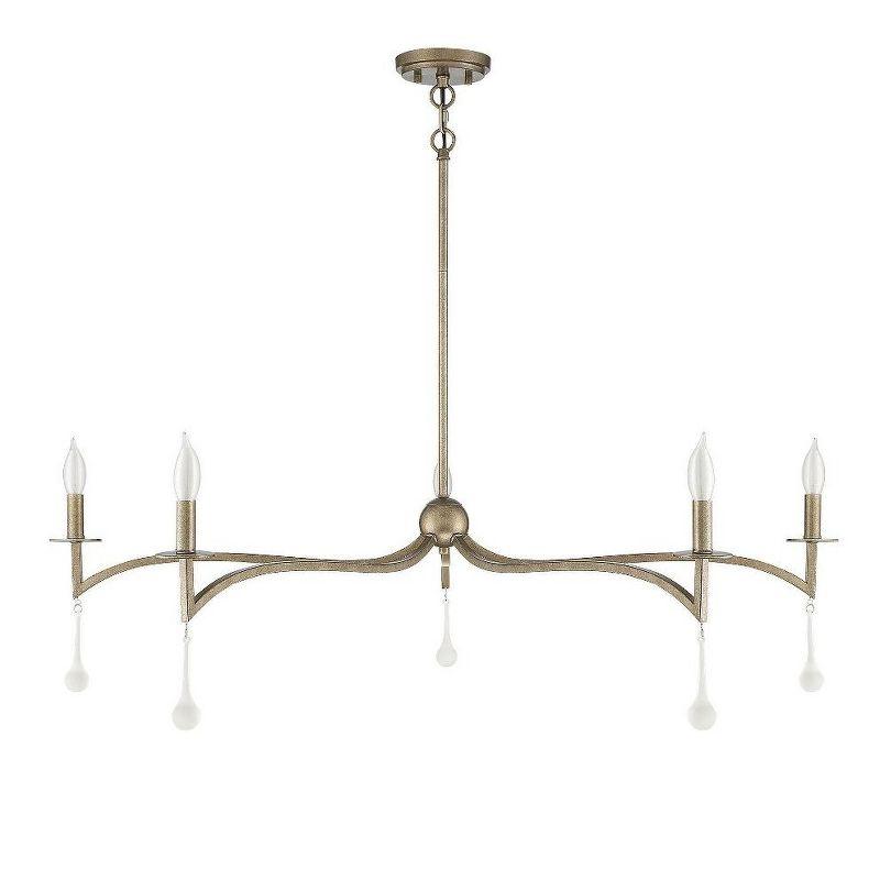 Savoy House Laramie 5 - Light Chandelier in  Chelsea Gold