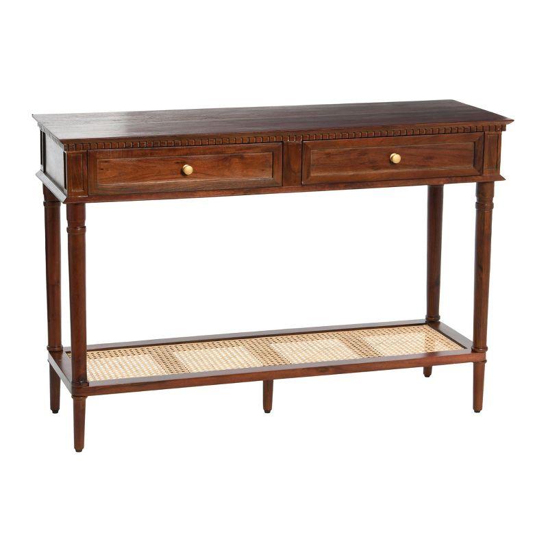 Storied Home Maxwelton Console Table Brown