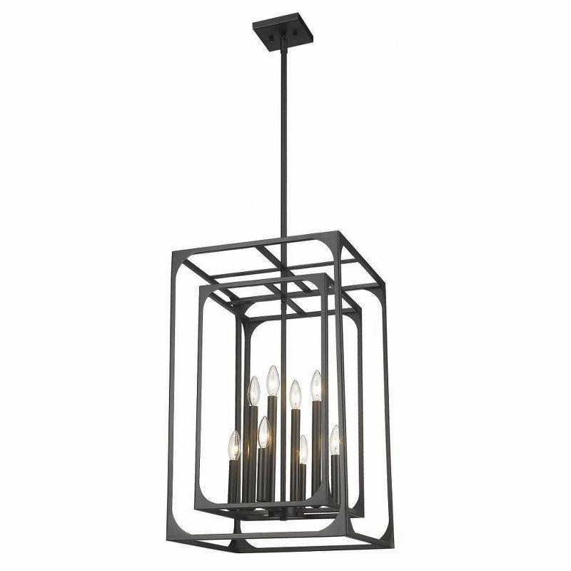 Z-Lite Easton 8 - Light Chandelier in  Matte Black