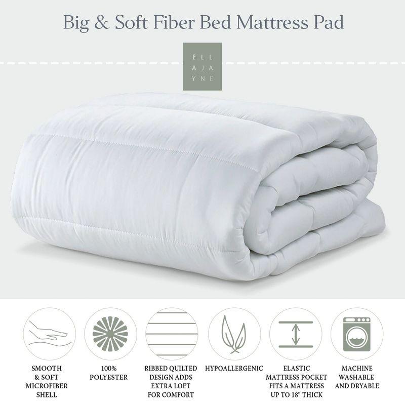 Big & Soft Fiber Bed Mattress Pad