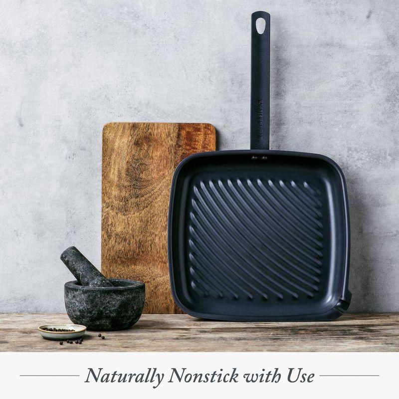 Merten & Storck Pre-Seasoned Carbon Steel Square Grill Pan