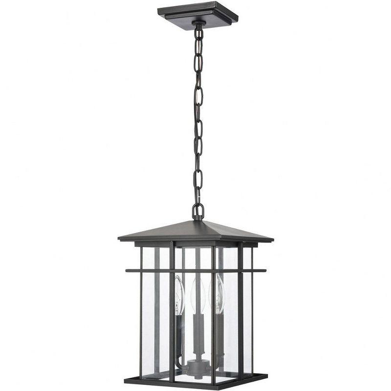 Elk Home Oak Park 3 - Light Pendant in  Matte Black