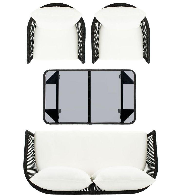 Highland Dunes Oropeza 4 - Person Patio Conversation Sets with Cushions