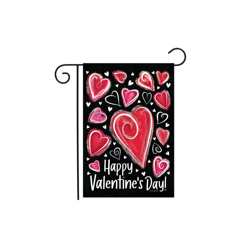 Briarwood Lane Valentine's Garden Flag 18x12.5 For Outdoor Valentine Heart Dance Garden Flag Flag For Valentine's Garden Flag Flags For Outside