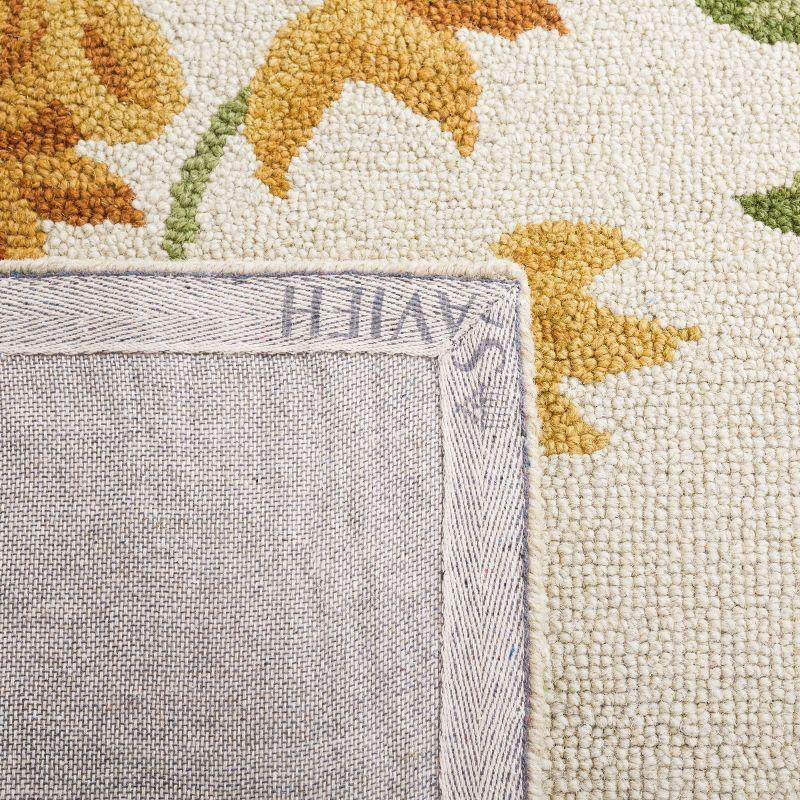 Blossom BLM788 Hand Hooked Indoor Area Rug - Ivory/Multi - 5'x8' - Safavieh