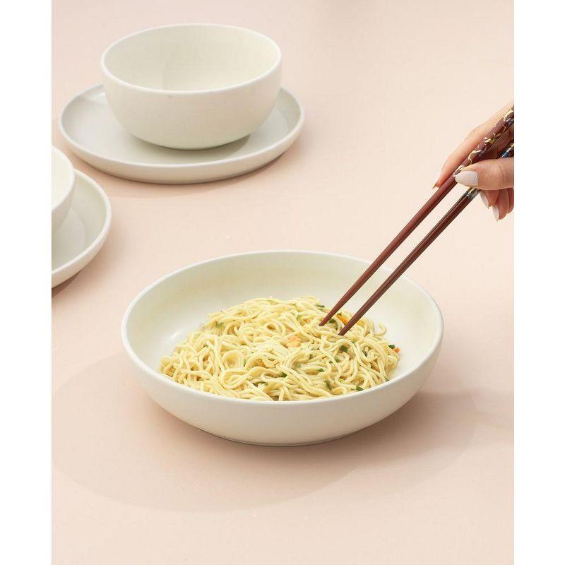 JoyJolt JoyJolt Mesa 4pc Stoneware Pasta Bowl set, 40oz (Set of 4)