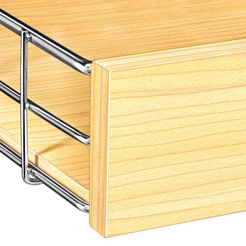 LYNK PROFESSIONAL LYNK PROFESSIONAL Select Pull Out Cabinet Organizer for Kitchen Cabinets, Wood and Chrome