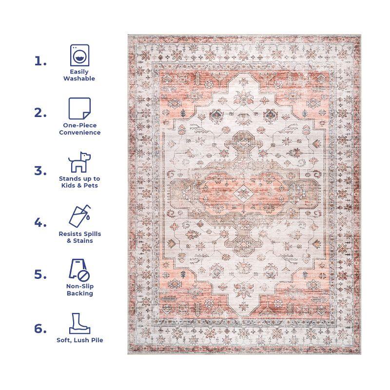 nuLOOM Banks Vintage Machine Washable Area Rug